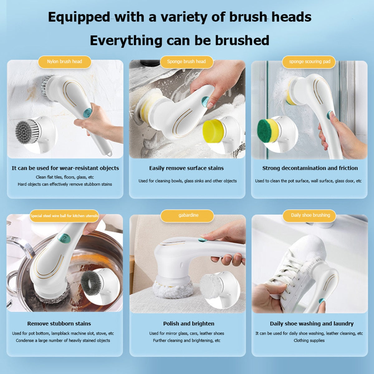 Electric Cleaning Spin Brush