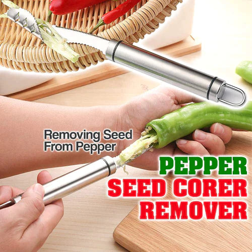 Multipurpose Jalapeno Pepper Corer & Seed Remover Tool