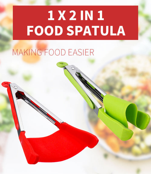 2-in-1 Smart Kitchen Spatula and Tongs