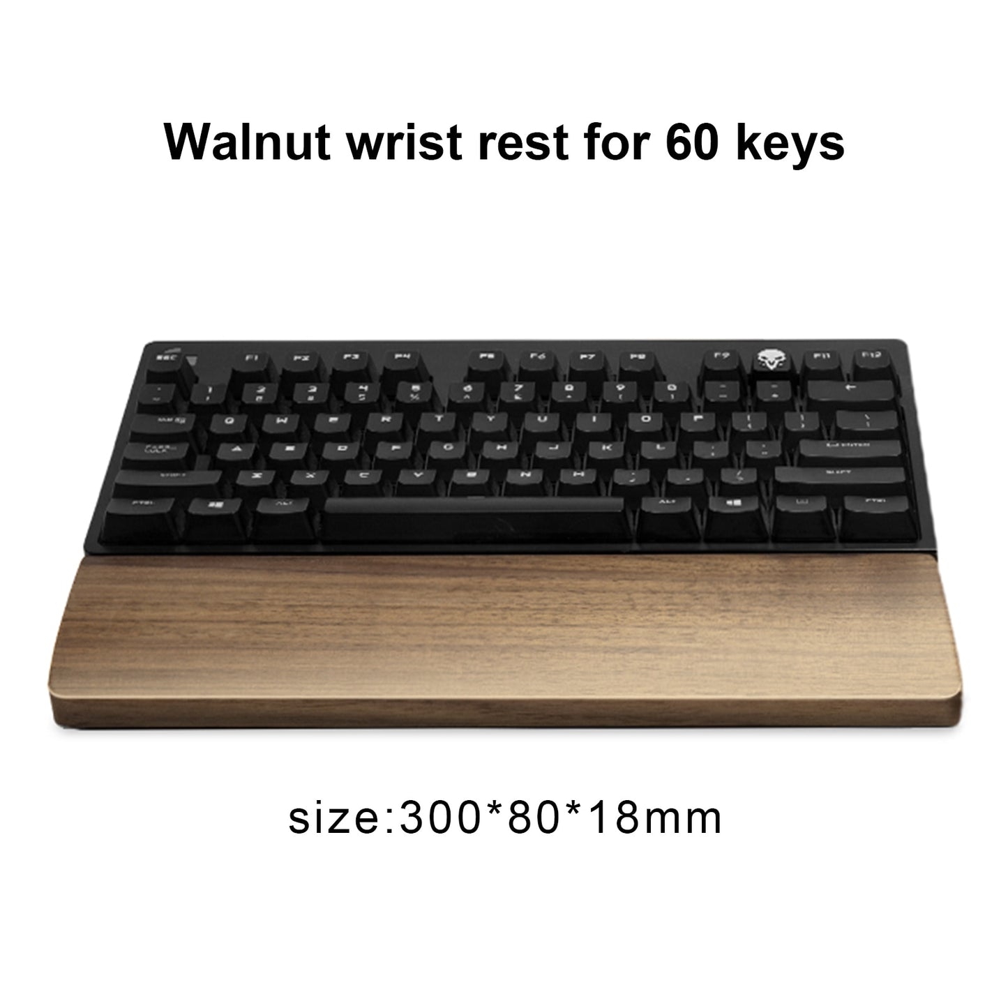 Wooden Keyboard Wrist Rest Support