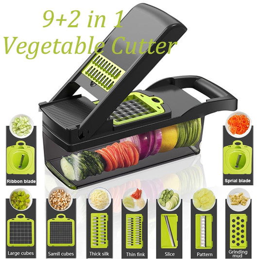 Multifunctional Vegetable Slicer and Grater with Blades and Cutters